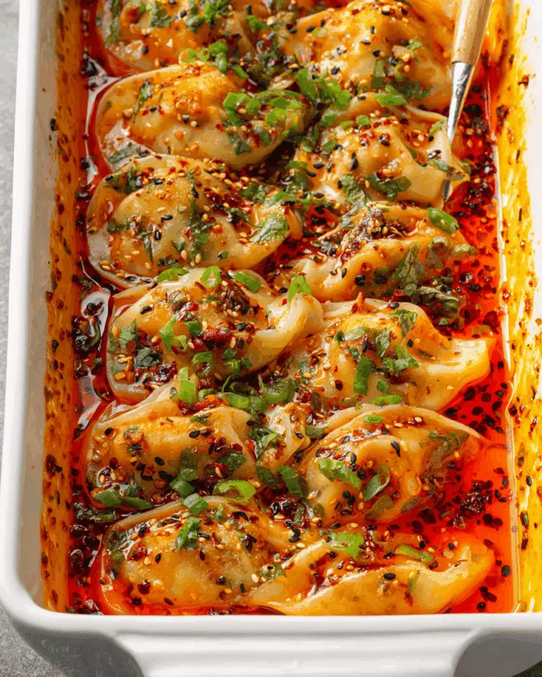 One Pan Baked Dumplings Recipe