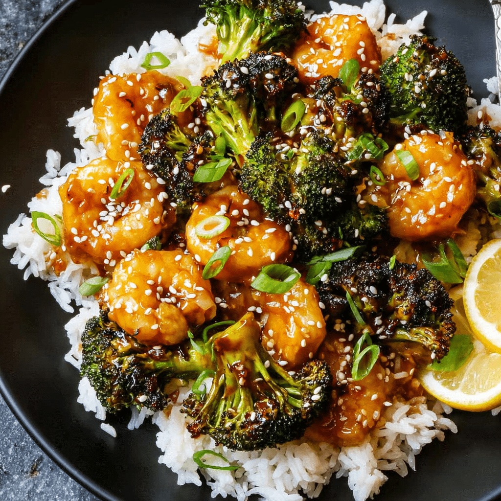 Honey Garlic Shrimp and Broccoli Recipe - Recipe Image