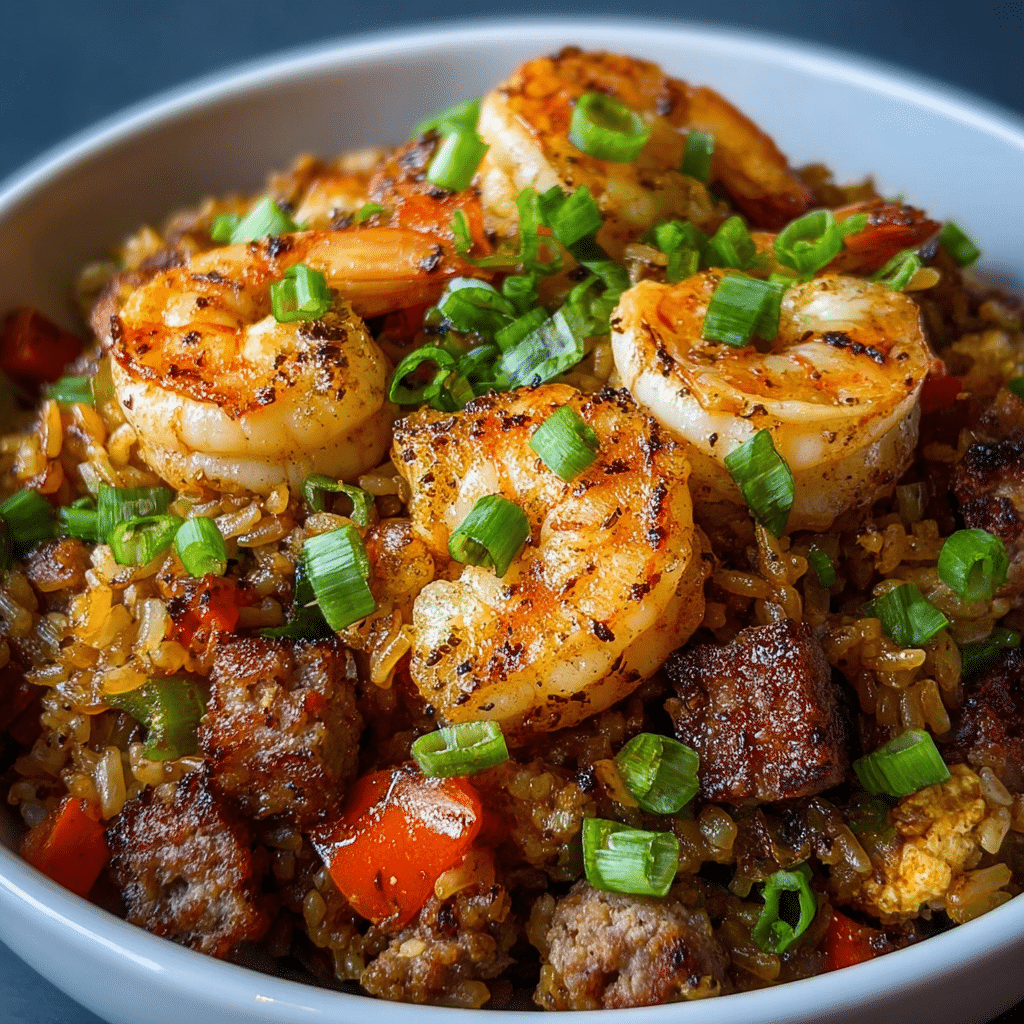 the best Shrimp Dirty Rice Skillet Recipe - Recipe Image