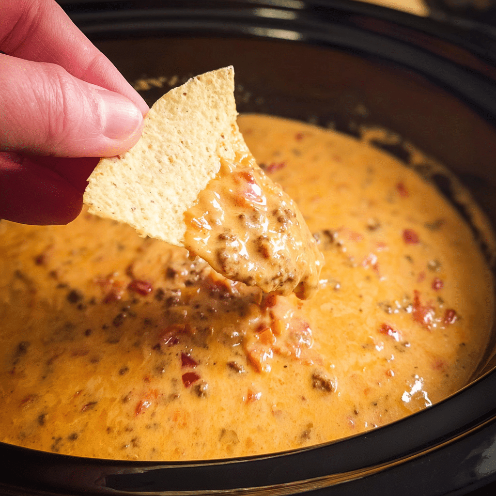 Easy Crockpot Cheese Dip Recipe - Recipe Image