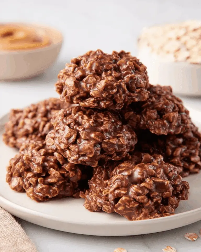 No Bake Peanut Butter Chocolate Cookies Recipe