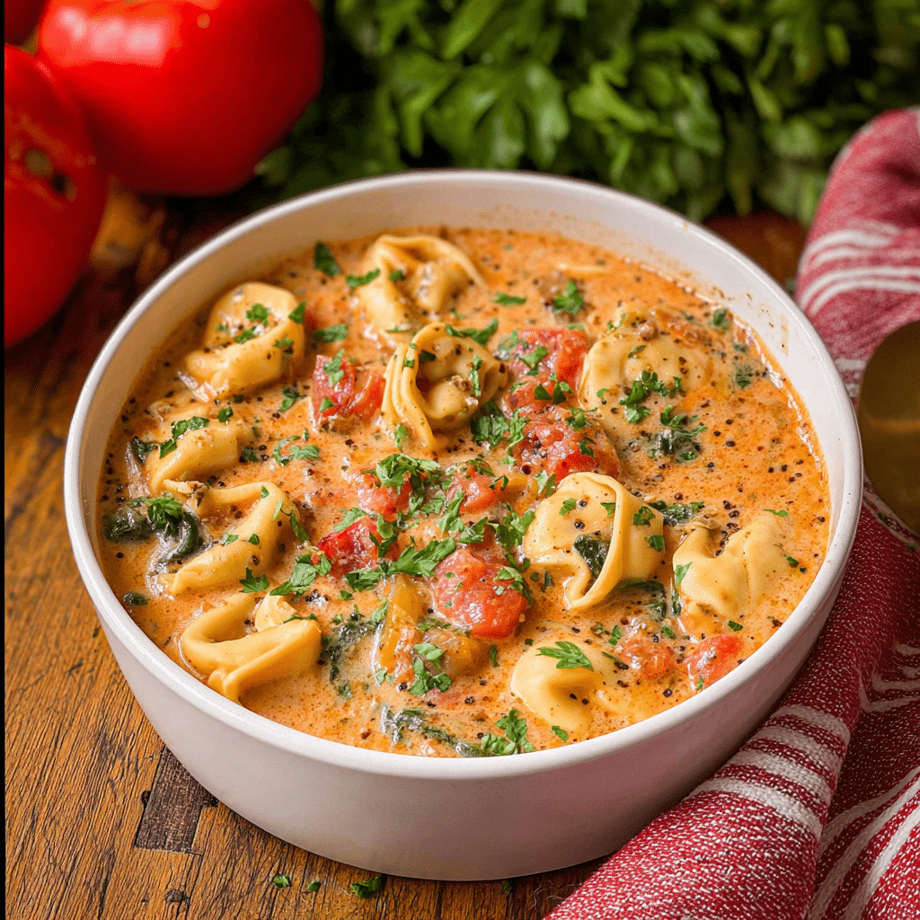 Tortellini Soup with Spinach Recipe - Recipe Image