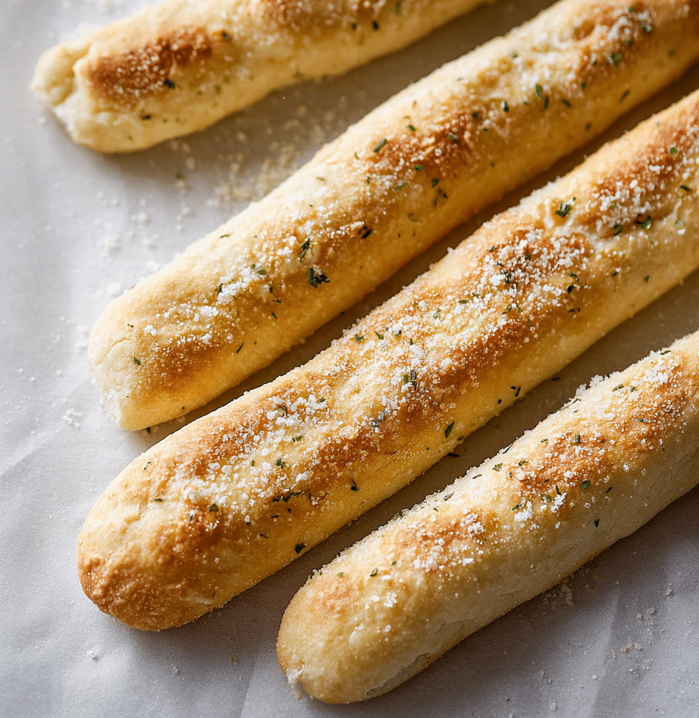 2 Ingredient Dough Garlic Breadsticks Recipe