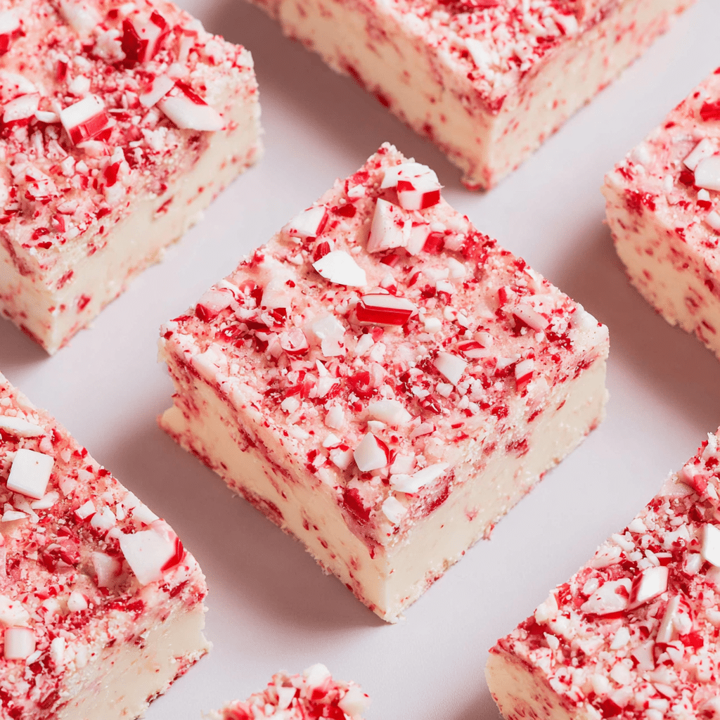 Candy Cane Fudge Recipe - Recipe Image