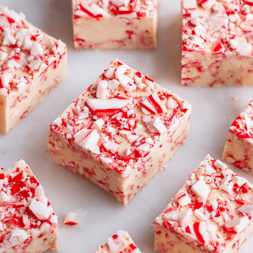 Candy Cane Fudge Recipe - Recipe Image