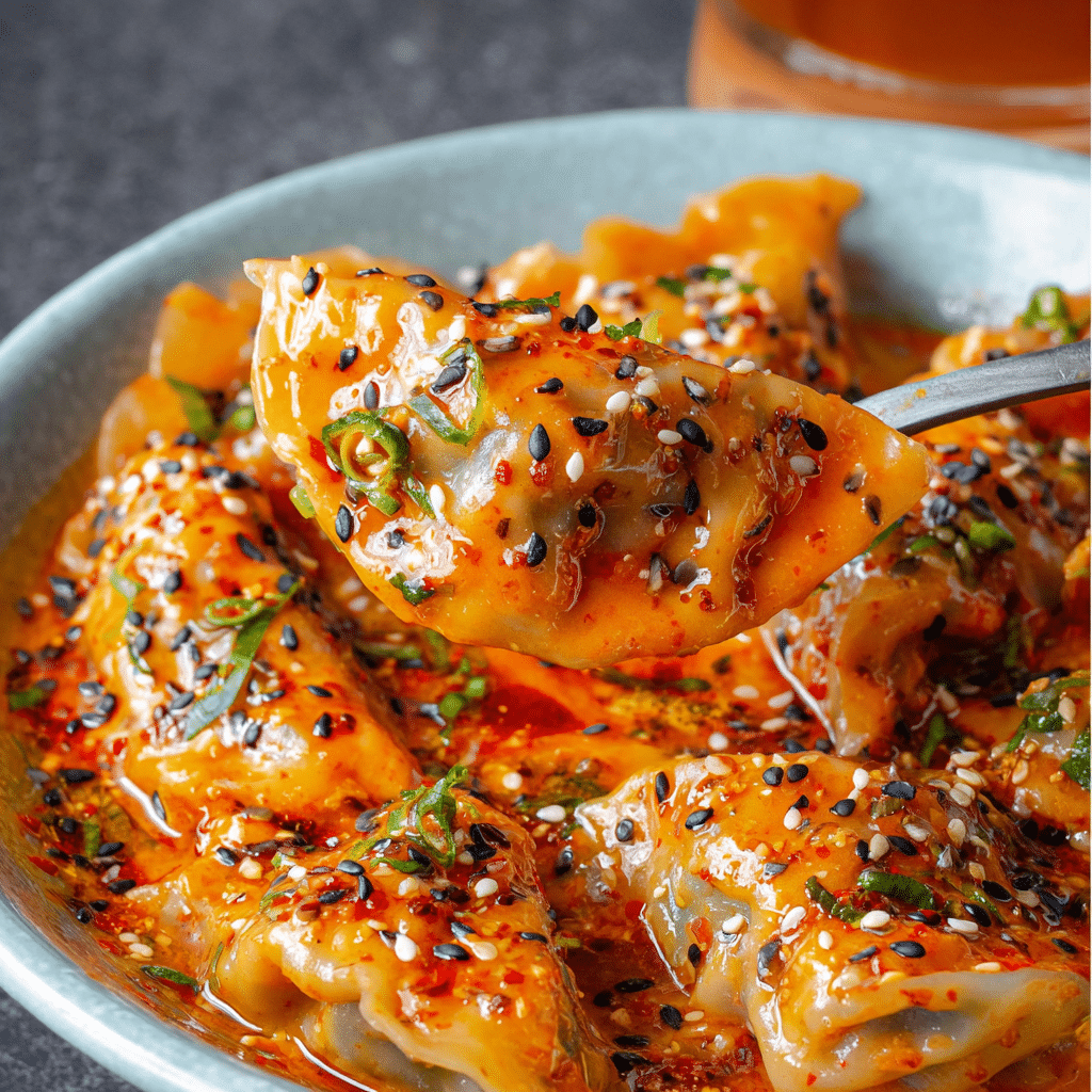 One Pan Baked Dumplings Recipe - Recipe Image