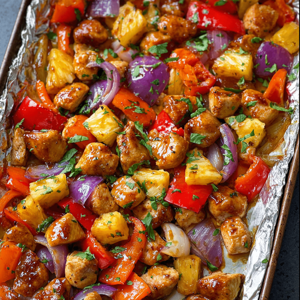 SHEET PAN HAWAIIAN CHICKEN Recipe - Recipe Image