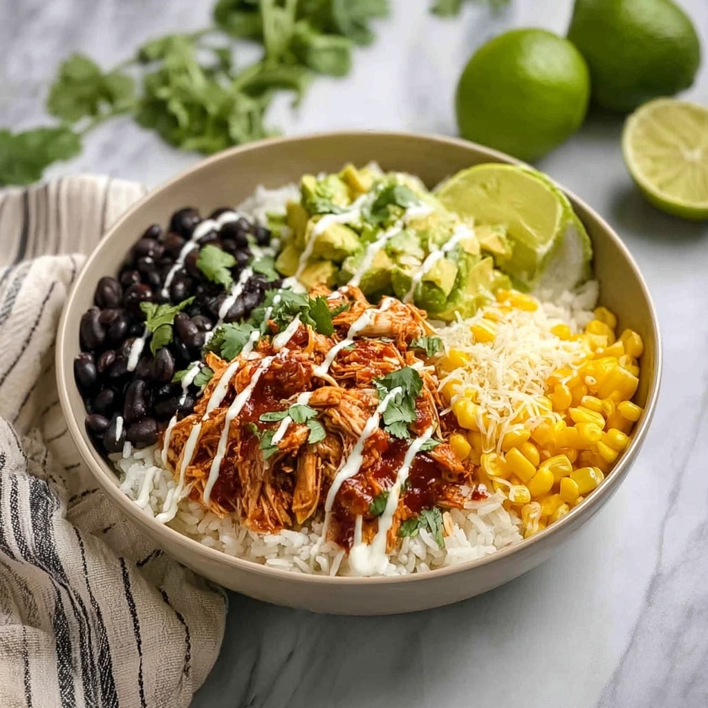 Slow Cooker Chicken Burrito Bowl Recipe - Recipe Image
