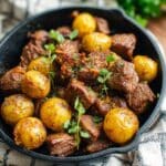 Garlic Butter Beef Bites with Potatoes: Delicious Recipe