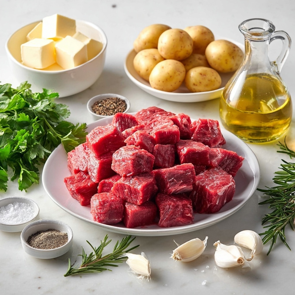 Garlic Butter Beef Bites with Potatoes: Delicious  Recipe - Recipe Image
