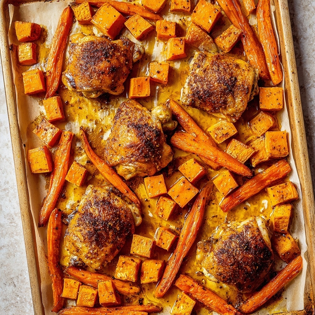 Sheet Pan Hot Honey Chicken and Veggie Glow Bowls Recipe - Recipe Image