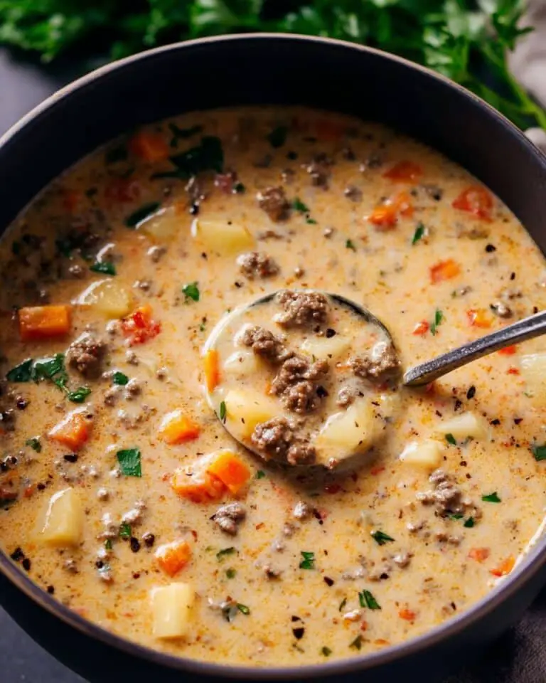 Creamy Parmesan Italian Sausage Soup Recipe