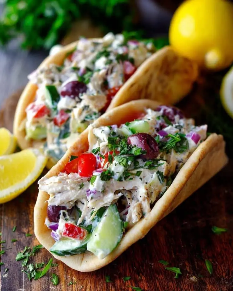 Easy Greek Tzatziki Chicken Salad Recipe
