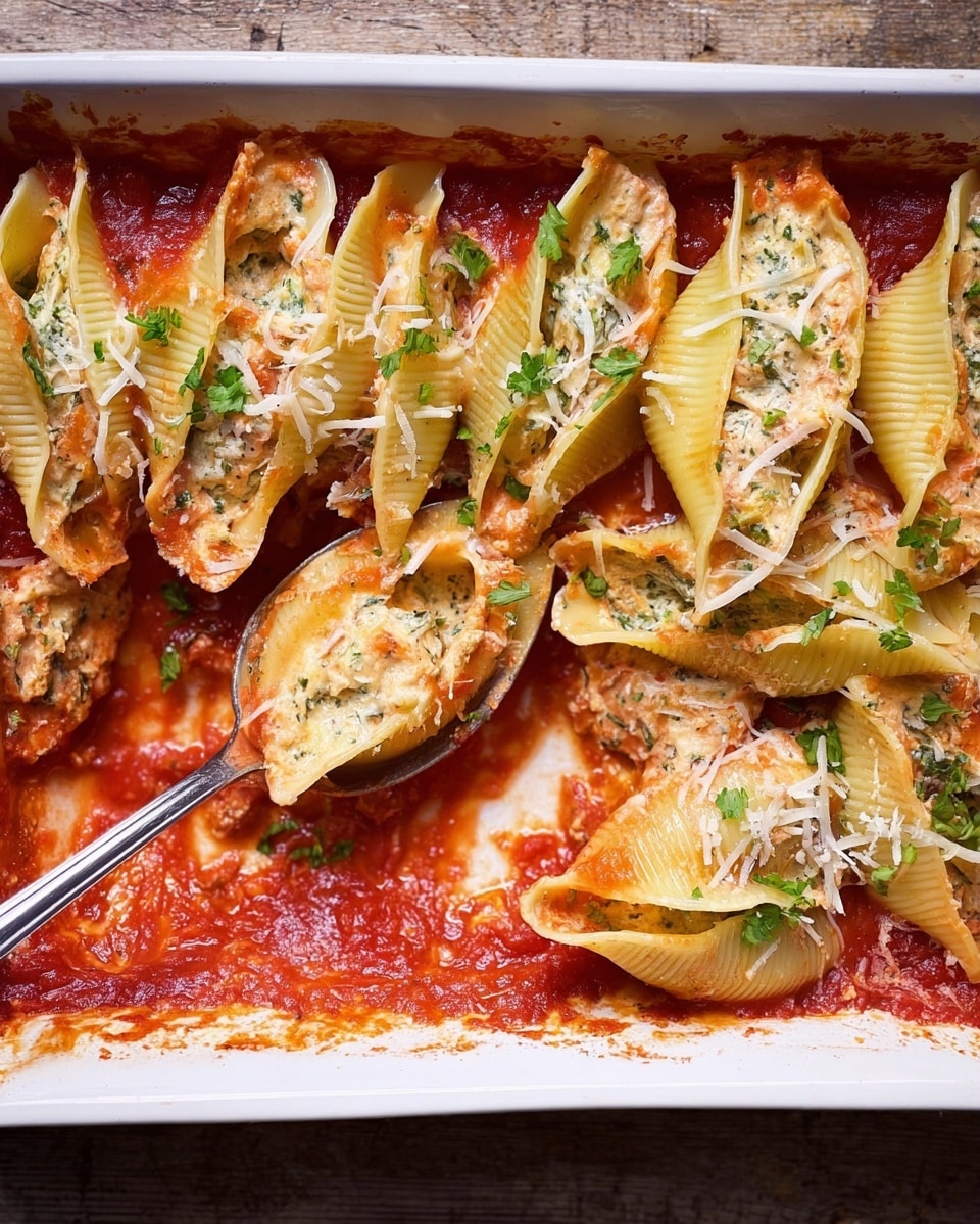 Creamy Seafood-Stuffed Shells Recipe - Recipe Image