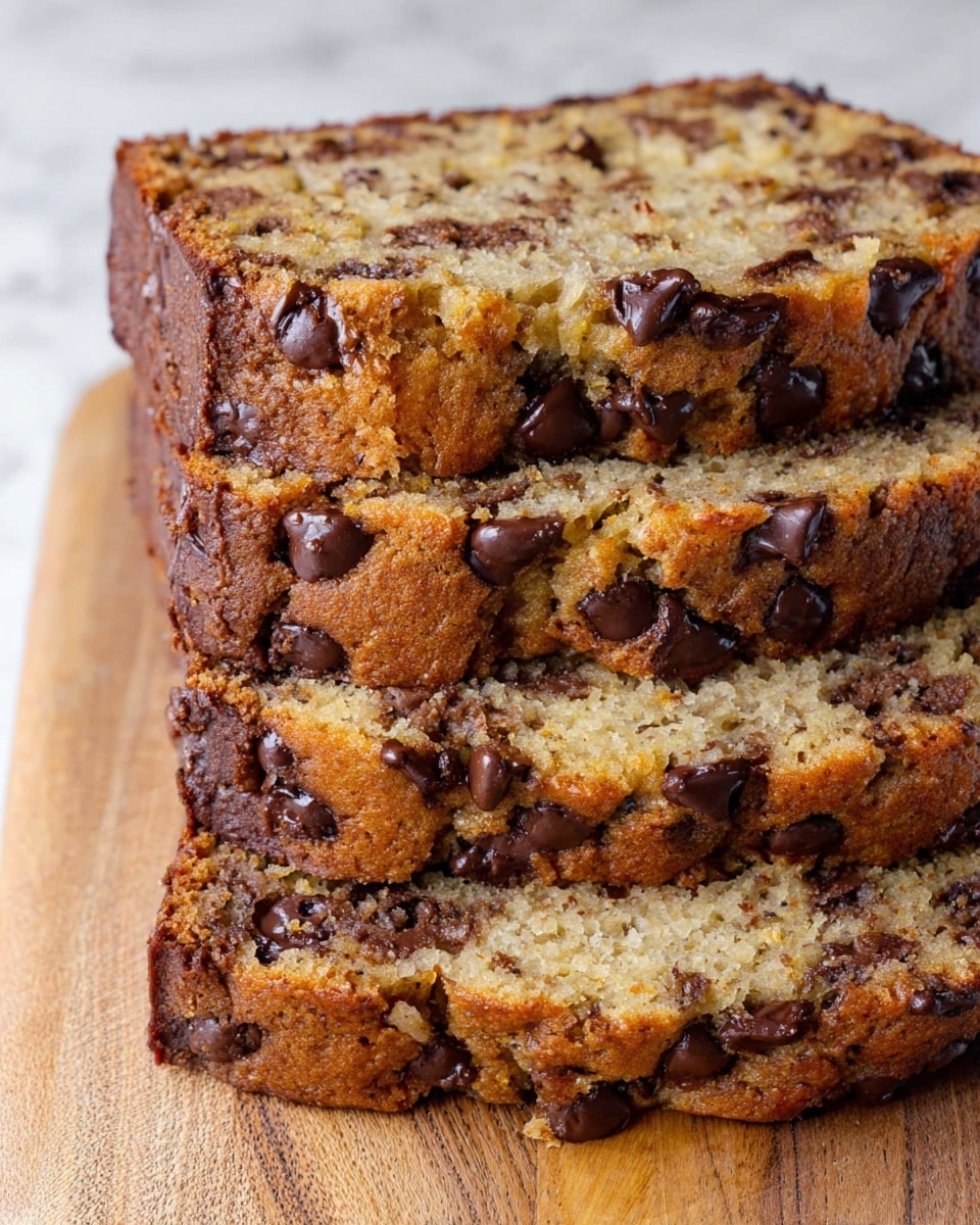 Easy Chocolate Chip Banana Bread Recipe - Recipe Image