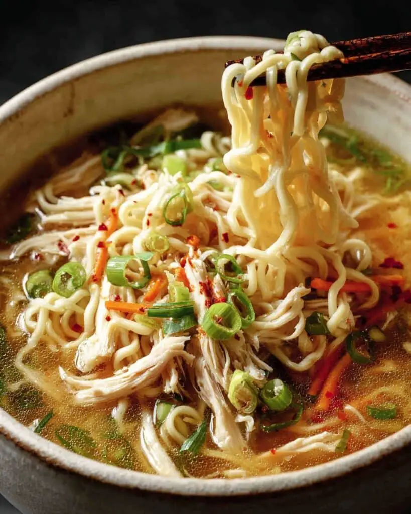 Cozy Ginger Scallion Chicken Noodle Soup