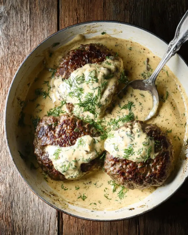 Hamburger Steaks in Creamy Dill Sauce30 minutes Recipe