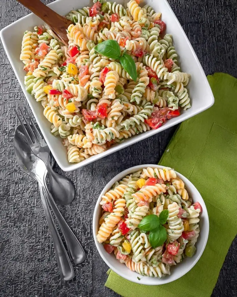 Creamy Italian Pasta Salad Recipe