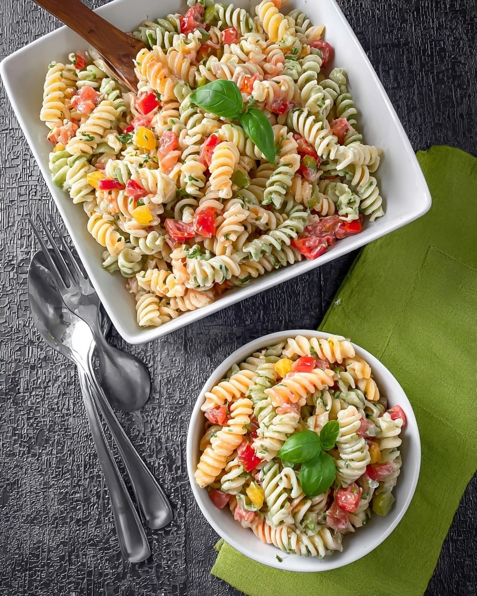 Creamy Italian Pasta Salad Recipe