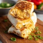 Cheesy Garlic Chicken Wraps Recipe