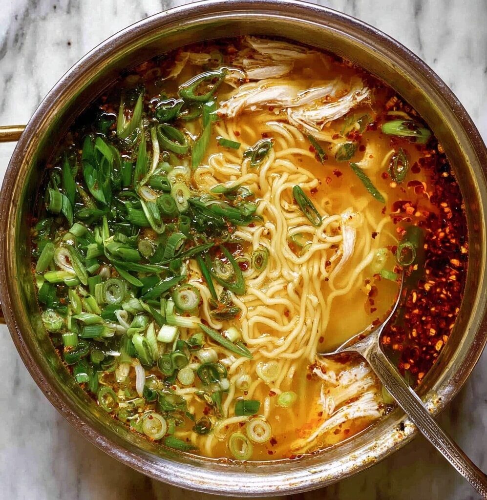 Cozy Ginger Scallion Chicken Noodle Soup