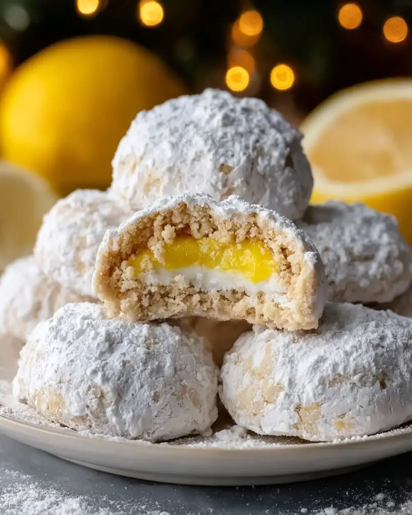 Lemon Cream Snowball Cookies Recipe