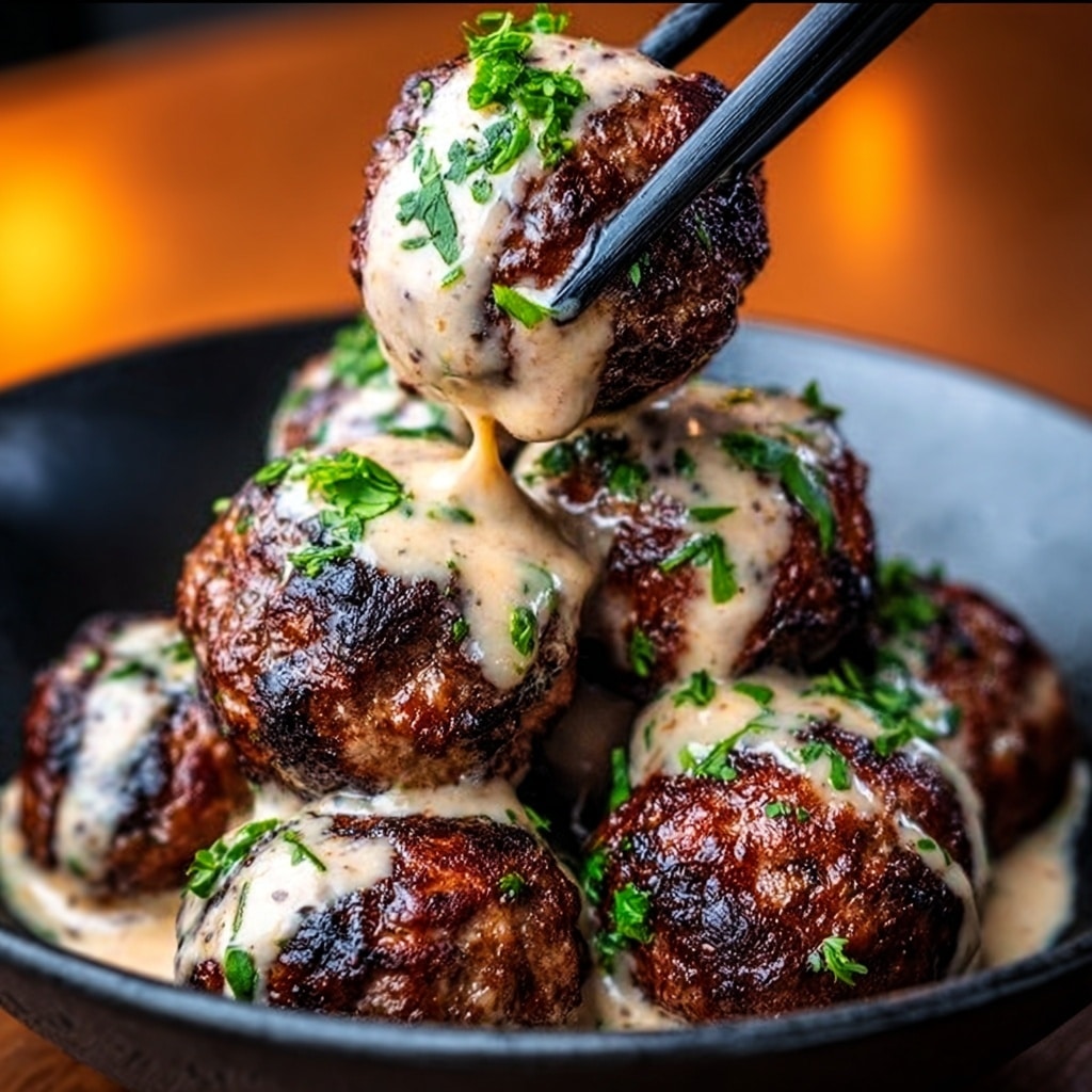 Korean Barbecue-Style Meatballs Recipe - Recipe Image