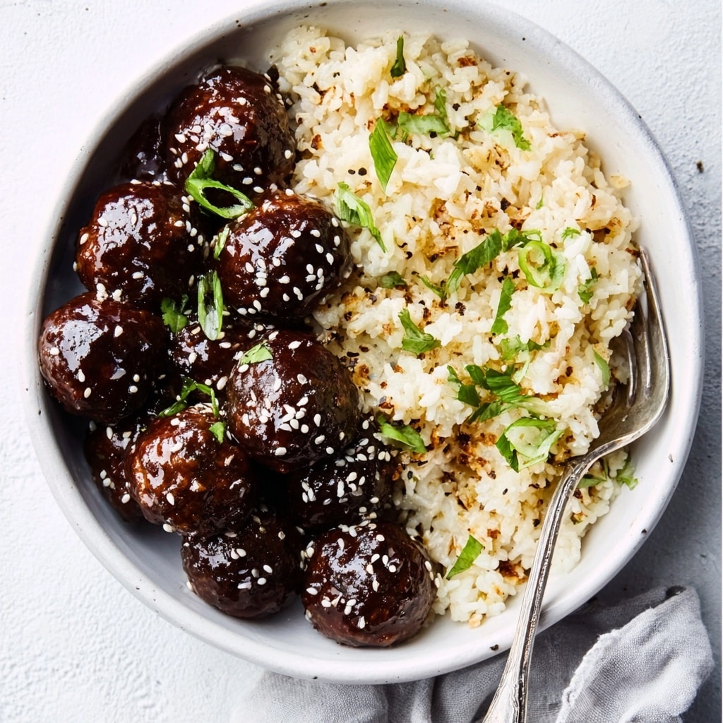 Korean Barbecue-Style Meatballs Recipe - Recipe Image
