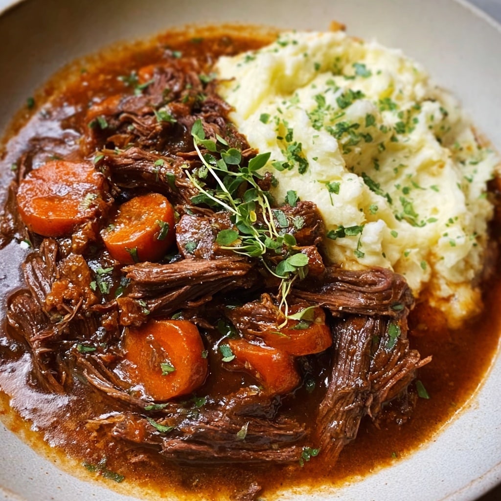 Italian Pot Roast & Parmesan Risotto Recipe - Recipe Image
