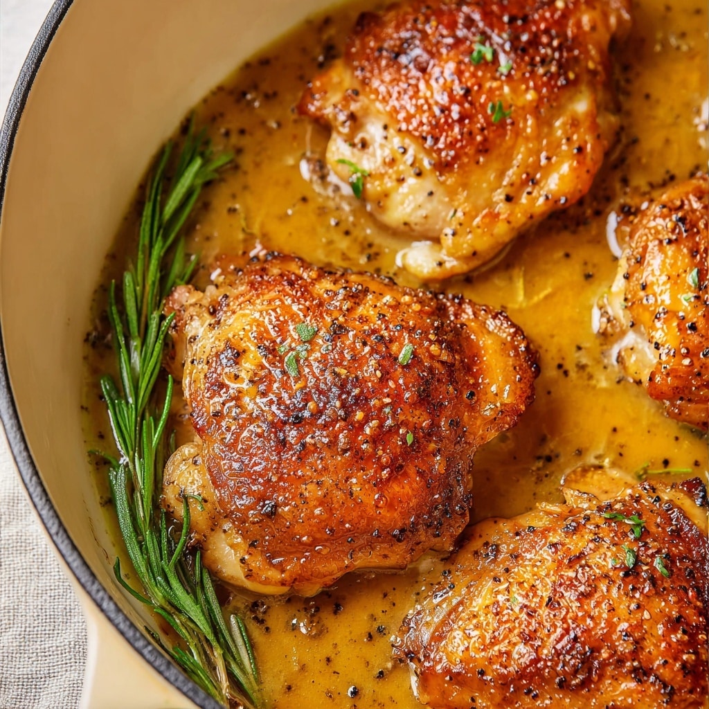 Braised Chicken Thighs Recipe - Recipe Image