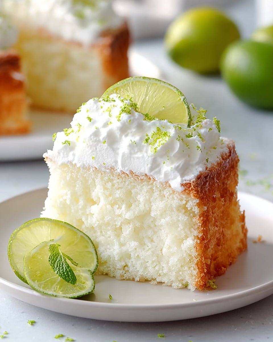 Perfect Key Lime Angel Food Cake Recipe