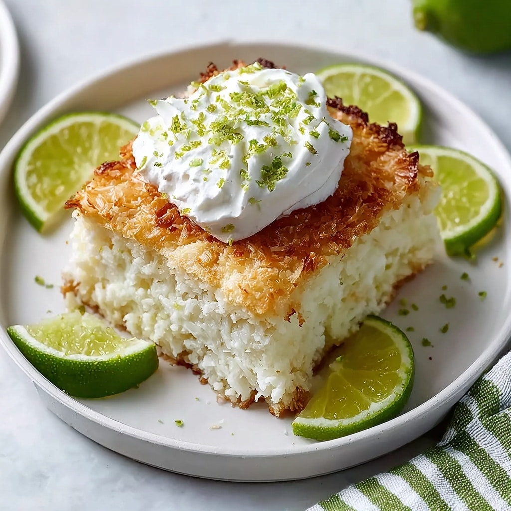 Perfect Key Lime Angel Food Cake Recipe - Recipe Image
