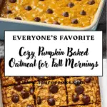Pumpkin Baked Oatmeal Recipe