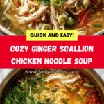 Cozy Ginger Scallion Chicken Noodle Soup