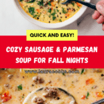 Creamy Parmesan Italian Sausage Soup Recipe