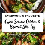 Quick Sesame Chicken & Broccoli Stir-Fry
