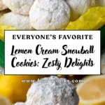 Lemon Cream Snowball Cookies Recipe