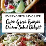 Easy Greek Tzatziki Chicken Salad Recipe