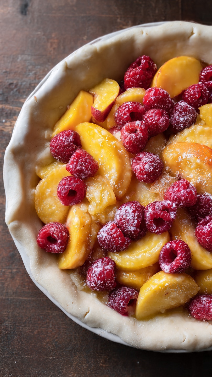 Raspberry Peach Pie Crust Recipe - Recipe Image