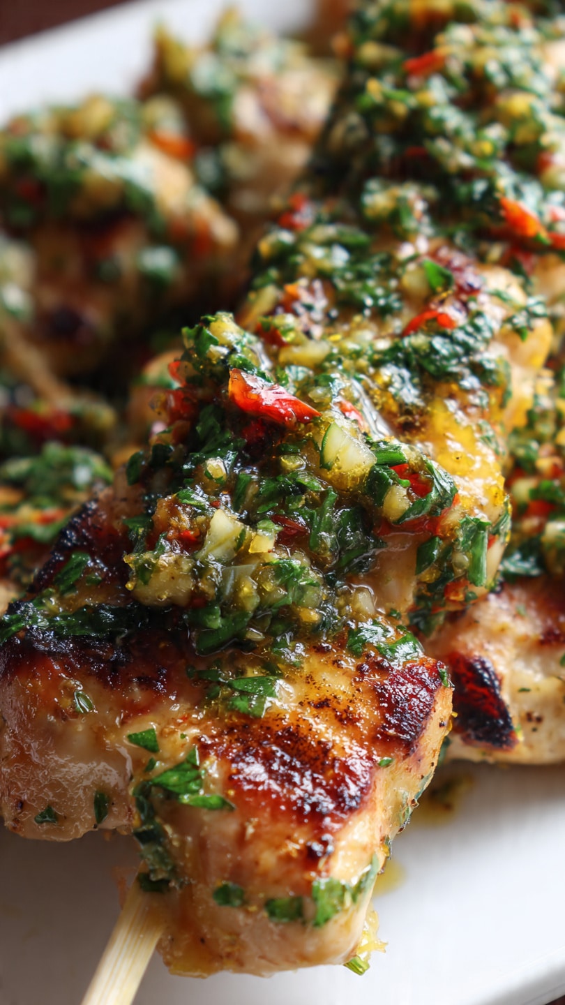 Garlic Parmesan Chicken Skewers Recipe - Recipe Image