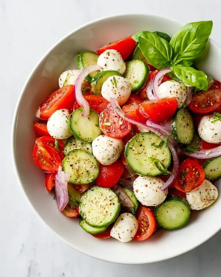 The Best Fresh Cucumber Caprese Salad Recipe