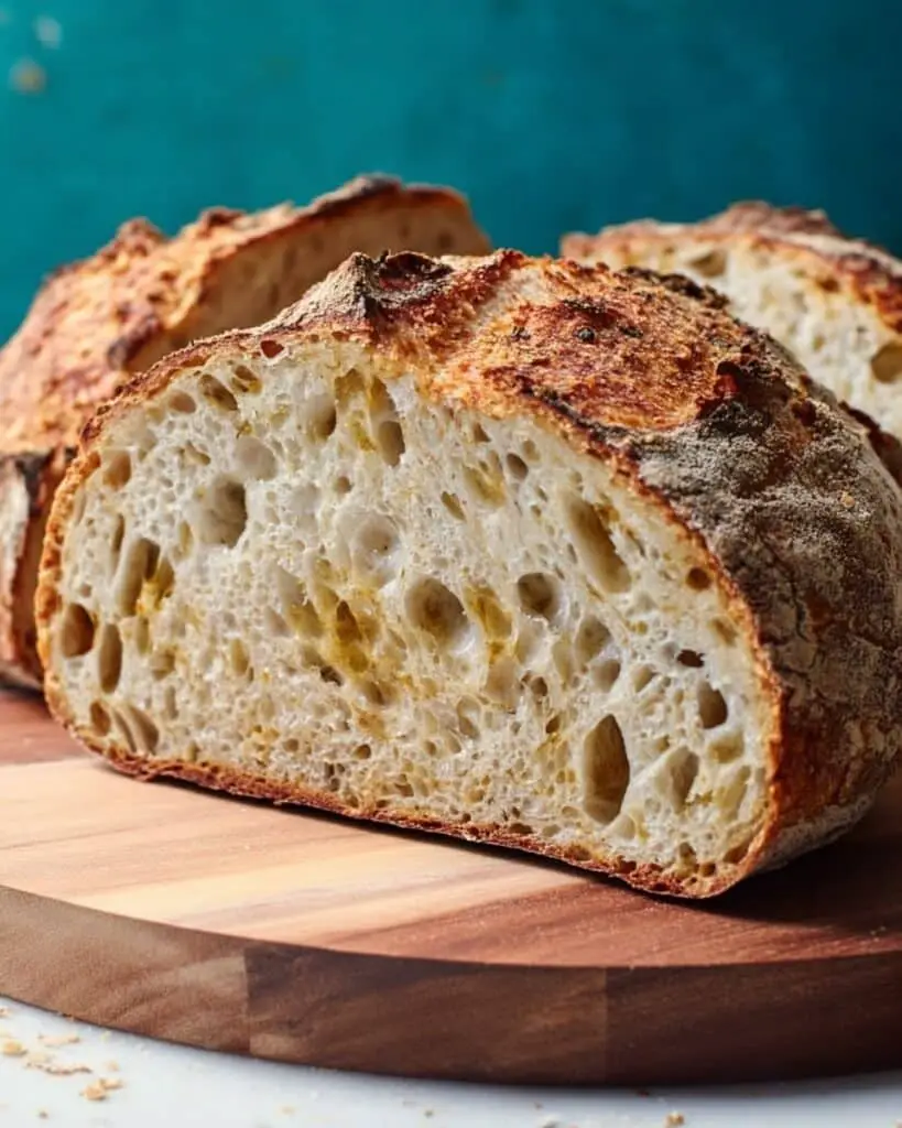 Italian Herbs and Cheese Artisan Sourdough Bread Recipe