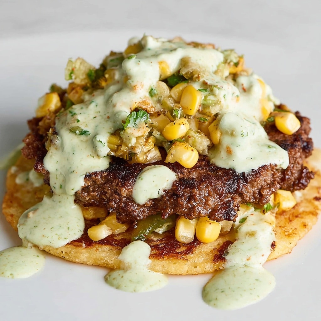 the best Street Corn Smash Burger Tacos Recipe - Recipe Image