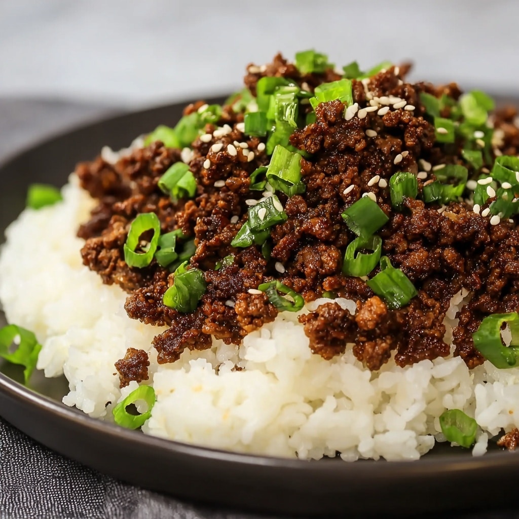 Korean Ground Beef Bowl in just 25-Minutes Recipe - Recipe Image