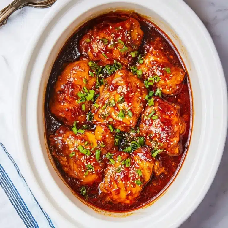 Slow Cooker Honey Garlic Chicken Recipe