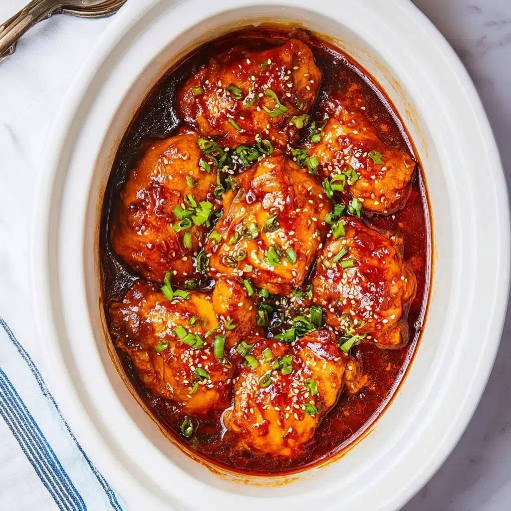 Slow Cooker Honey Garlic Chicken Recipe