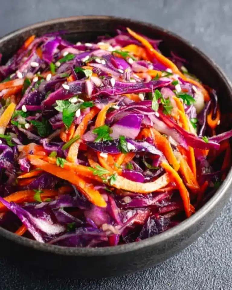Red Cabbage and Carrot Coleslaw Recipe