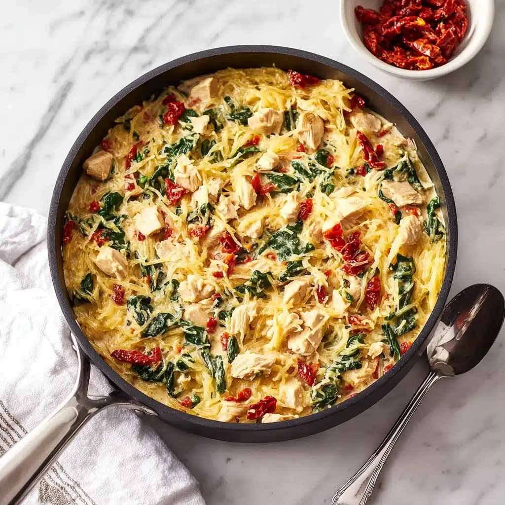 Tuscan Chicken and Spaghetti Squash Recipe - Recipe Image