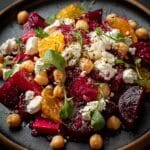 Beet & Feta Salad with Lemon-Garlic Vinaigrette Recipe