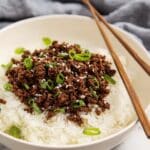 Korean Ground Beef Bowl in just 25-Minutes Recipe